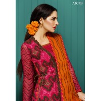 Asim Jofa Luxury Embroidered Chiffon Collection 2016 Original - 03 Pcs Suit - AJC-04B